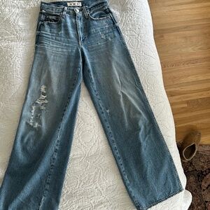 AMO Denim Frida Flare Wide Leg Jean Size 24